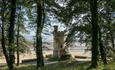 View of Appley Tower and Appley beach from Appley Park, Ryde, Isle of Wight, Things to Do