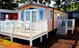 Outside view of Island Bordeaux lodge at Fairway Holiday Park in Sandown, family friendly, Isle of Wight Stays property