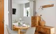 Dining area in Battenburg Studio at Shanklin Villa Aparthotel, Isle of Wight, Self catering