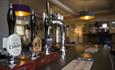 Variety of beer on tap at The Birdham, Bembridge, Isle of Wight pub, Local Produce, let's buy local