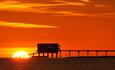 Sunset over Bembridge Lifeboat Station, Bembridge Lane End Beach, Isle of Wight, Things to Do