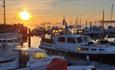 Isle of Wight, Things to do, Bembridge Harbour, sunrise over harbour