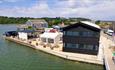 Isle of Wight, Things to do, Bembridge Harbour, harbour buildings and office