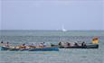 visit isle of wight, things to do, poster for 2006 Gig rowing boat event
