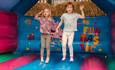 Children jumping on the bouncy castle at Bouncy Barn Fun event at Tapnell Farm Park, children's event, what's on, Isle of Wight