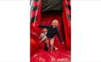 Children having fun on the bouncy castle at Bouncy Barn Fun event at Tapnell Farm Park, children's event, what's on, Isle of Wight