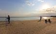 Two men fishing at Brook Beach, Isle of Wight, Things to Do