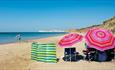 Family enjoying Brook Beach, Isle of Wight, Things to Do