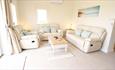 Living area in one of the apartments at Chale Bay Farm, self catering, apartments, Isle of Wight