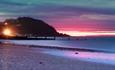 Pink skies over Colwell Bay Beach, Isle of Wight, Things to Do