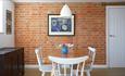 Dining area in The Barn at Buddle Place, self catering, Niton Isle of Wight - credit: Holly Jolliffe