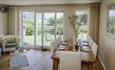 Dining area at Yar Quay, St Helens, self catering