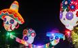 Giant inflatables at Fiesta of the Dead at Blackgang Chine, what's on, event, Isle of Wight