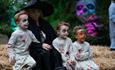 Family dressed up for Fiesta of the Dead at Blackgang Chine, what's on, event, Isle of Wight