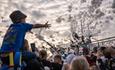 Families enjoying the foam party at Summer Fest, Blackgang Chine, Isle of Wight, what's on, event