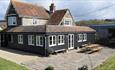 Isle of Wight, Accommodation, Greystone Cottage, Brook, View of the back of the Cottage