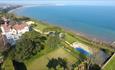 Aerial view of Haven Hall Hotel, Shanklin, Isle of Wight