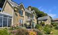 Isle of Wight, Accommodation, Self catering, Hill Croft, Niton Undercliff, Facade showing Patio and Conservatory