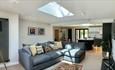 Lounge area in Wisteria Lodge at Appuldurcombe Gardens Holiday Park, Self-catering, Wroxall