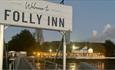 Outside view of The Folly Inn from the river, East Cowes, pub