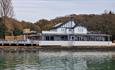 Outside view of The Folly Inn from the river, East Cowes, pub