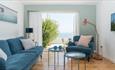 Living area with sea views at Longdown Hall, property with Classic Cottages, Isle of Wight, self catering, accommodation, luxury, cottages and houses