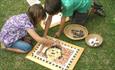 Children making mosaics at Newport Roman Villa, Isle of Wight, Things to Do