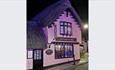 Isle of Wight, Eating Out, Food and Drink, Old Thatch Tea  Shop and Tea Gardens, Old Shanklin Village, Outside at Night