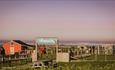 Sea view from The Paddocks at Tapnell Farm Park, Yarmouth, events, things to do