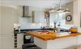 Isle of Wight, Accommodation, Self Catering, Bembridge, Pebble Beach, Kitchen with Wine and Strawberrys