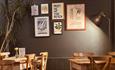 Inside seating at The Piano Cafe, Freshwater,