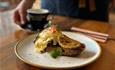 Serving bar inside The Piano Cafe, Freshwater, Braised Beef Benny