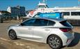 Car and van next to hovercraft, Premier Rental, Isle of Wight, car hire, van hire