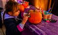 Isle of Wight, October Half Term, Autumn, Tapnell Farm, Pumpkin Decorating
