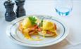 Isle of Wight, Things to do, Eating Out, Food and Drink, RT Cafe Grill, Ryde, Eggs Salmon Benedict