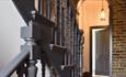 Isle of Wight, Accommodation, Self Catering, Regent Street Townhouse, bannisters and hallway.