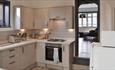 Isle of Wight, Accommodation, Self Catering, Regent Street Townhouse, Kitchen with view through door to living room