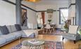 Isle of Wight, Accommodation, Self Catering, Regent Street Townhouse, Living room through to dining room.