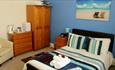 Double bedroom at The Swiss Cottage Shanklin, Isle of Wight, accommodation