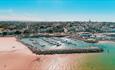 Isle of Wight, Transport, Ryde Marina, Overhead view of whole marina.