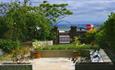 View of beach from the Strand House, The Garden Apartment, self catering, Isle of Wight