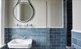 Inside view of Alum bedroom's bathroom at Sentry Mead, Totland, Isle of Wight, coastal B&B, accommodation