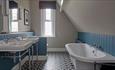 Inside view of Compton bedroom's bathroom at Sentry Mead, Totland, Isle of Wight, coastal B&B, accommodation