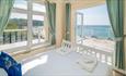 Sea view from a bedroom, Island Holiday Homes, self catering, Isle of Wight