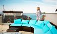 Isle of Wight, Accommodation, Cowes, Self Catering, Seafarers View, Roof Top Seating and view