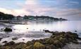 Low tide at Seagrove Bay beach, Isle of Wight, Things to Do