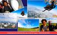 Isle of Wight, Things to do, Sky Dive, Sandown, postcard image
