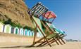 Deck chairs at Small Hope Beach, Shanklin, Isle of Wight, Things to Do