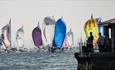 Yachts in Cowes waters racing in the Round the Island Race, Isle of Wight, What's On -Image credit: Paul Wyeth
