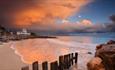 Sunset over Steephill Cove beach, Ventnor, Isle of Wight, Things to Do